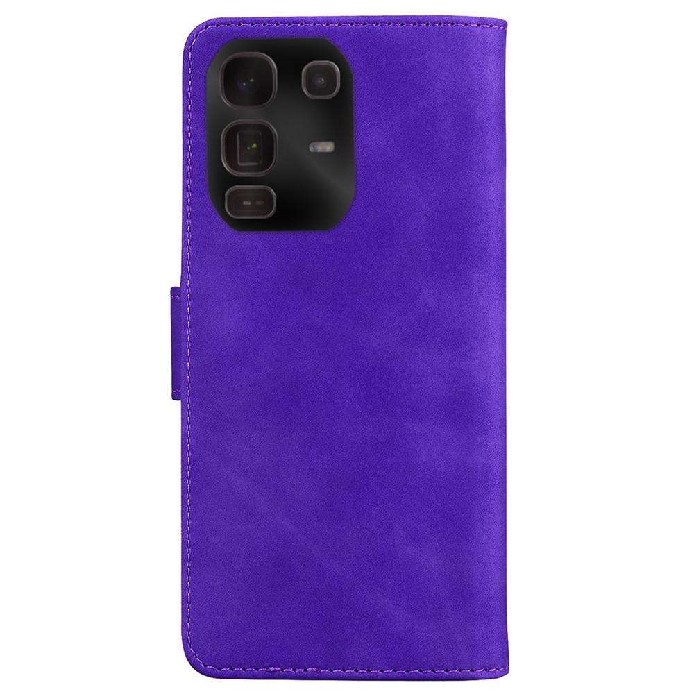 For Infinix Note 50 Pro+ Skin Feel Pure Color Flip Leather Phone Case(Purple)
