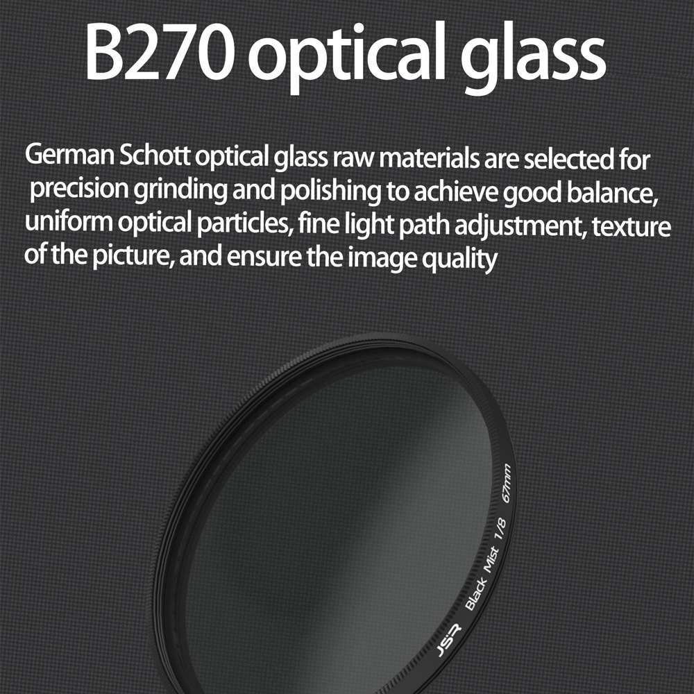 JSR Black Mist Filter Camera Lens Filter, Size:37mm(1/4 Filter)