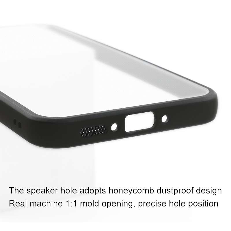 For Samsung Galaxy A34 5G Frosted TPU + Transparent PC Phone Case(Black)
