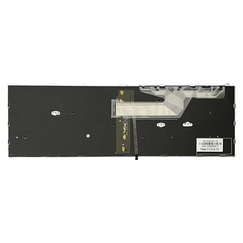 For HP ProBook 650 G4 Silver Frame US Version Laptop Backlight Keyboard
