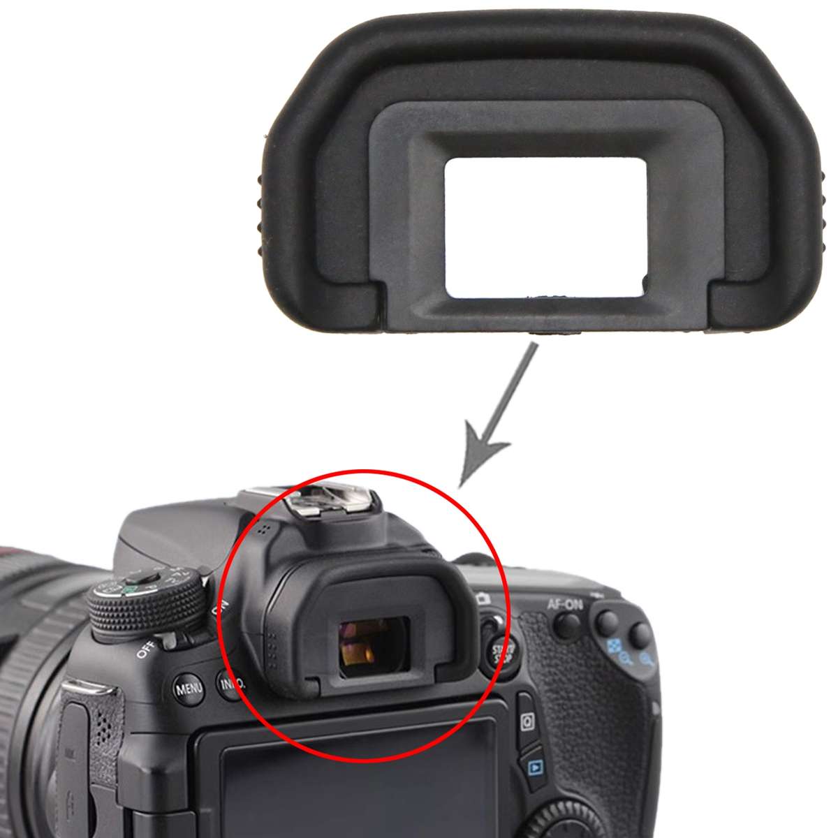 For Canon EOS 6D Mark II Camera Viewfinder / Eyepiece Eyecup