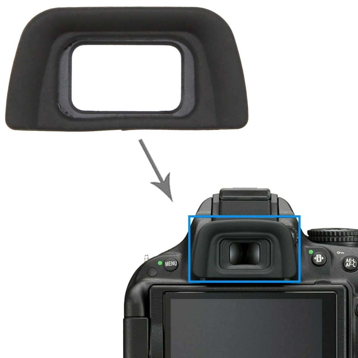 For Nikon D3100 Camera Viewfinder / Eyepiece Eyecup