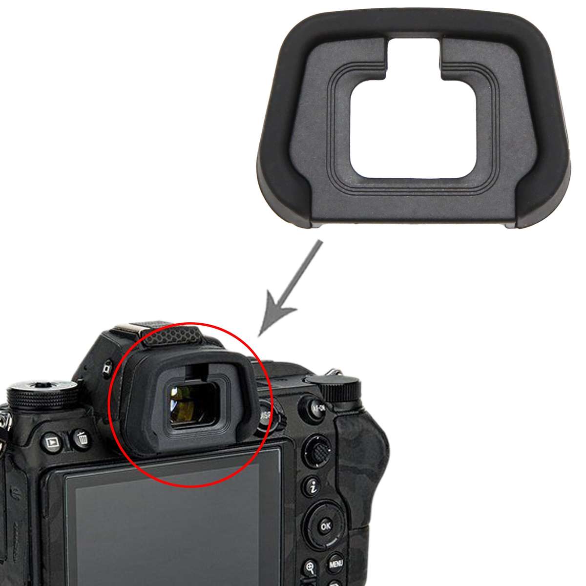 For Nikon Z7 II Camera Viewfinder / Eyepiece Eyecup