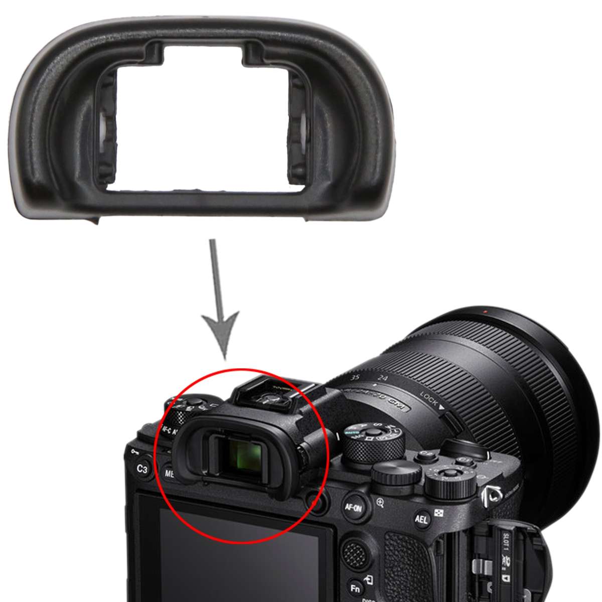 For Sony ILCE-7R/Alpha 7 Camera Viewfinder / Eyepiece Eyecup