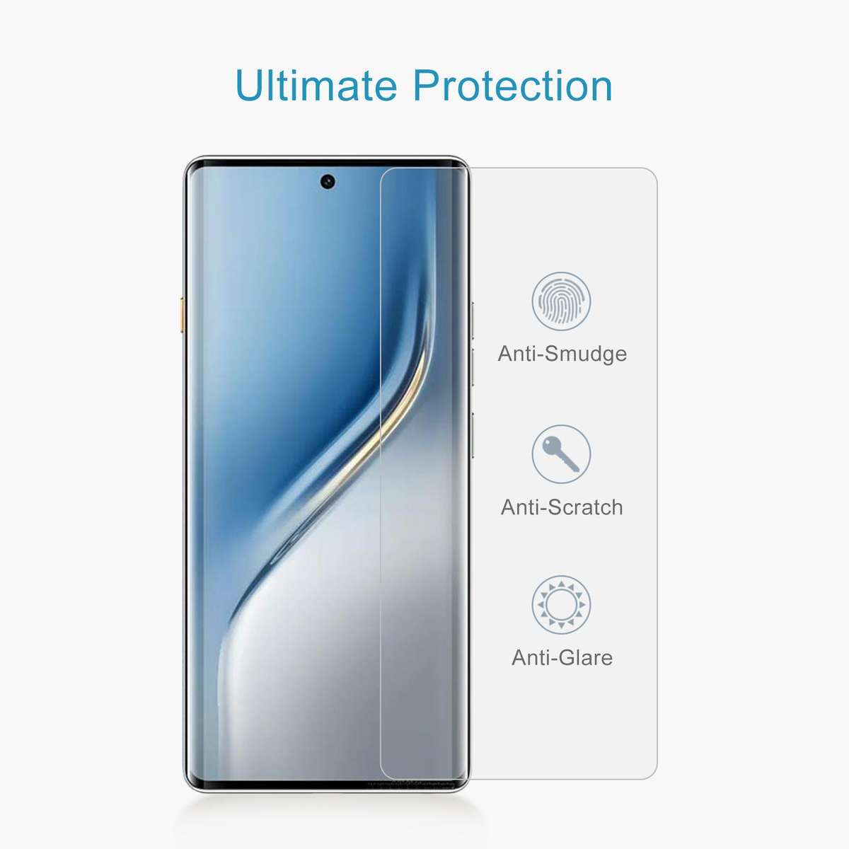 For Tecno Camon 40 Pro 50pcs 0.26mm 9H 2.5D Tempered Glass Film