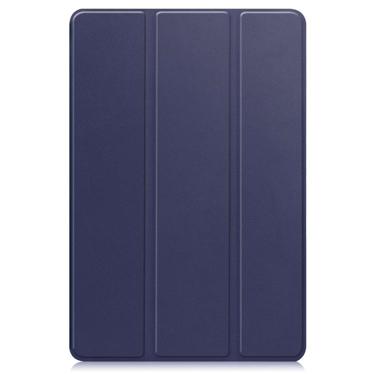 For Teclast M40 Pro 2023 Custer Pure Color 3-Fold Holder Leather Tablet Case(Dark Blue)