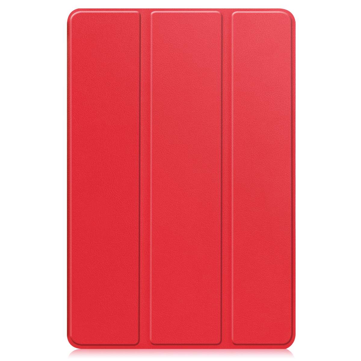 For Teclast M40 Pro 2023 Custer Pure Color 3-Fold Holder Leather Tablet Case(Red)