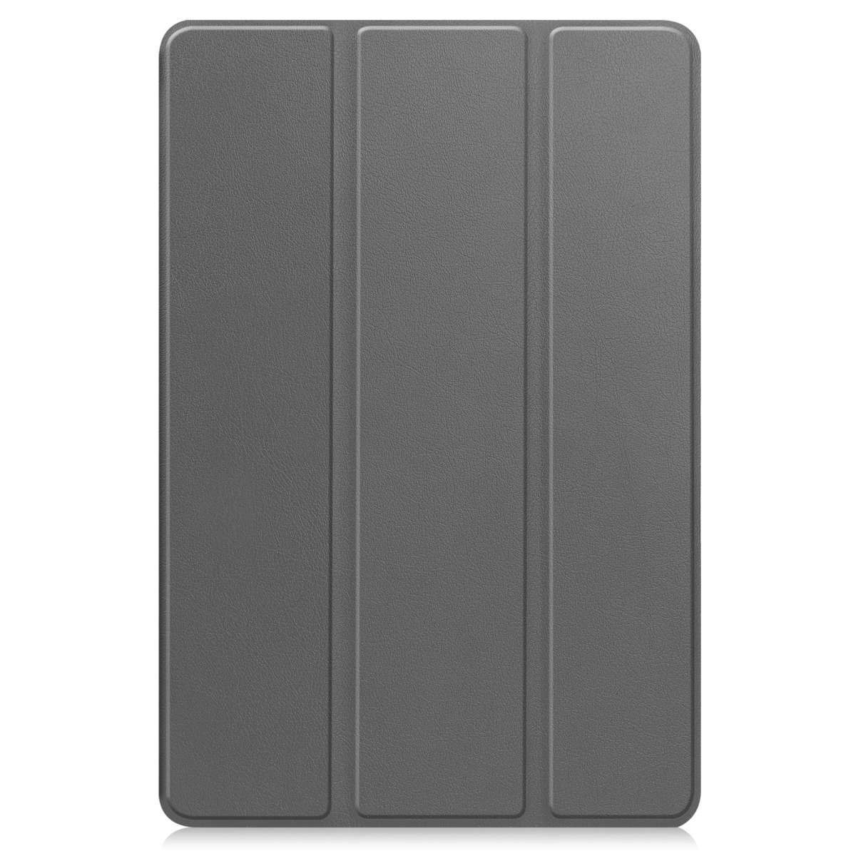 For Teclast M40 Pro 2023 Custer Pure Color 3-Fold Holder Leather Tablet Case(Grey)