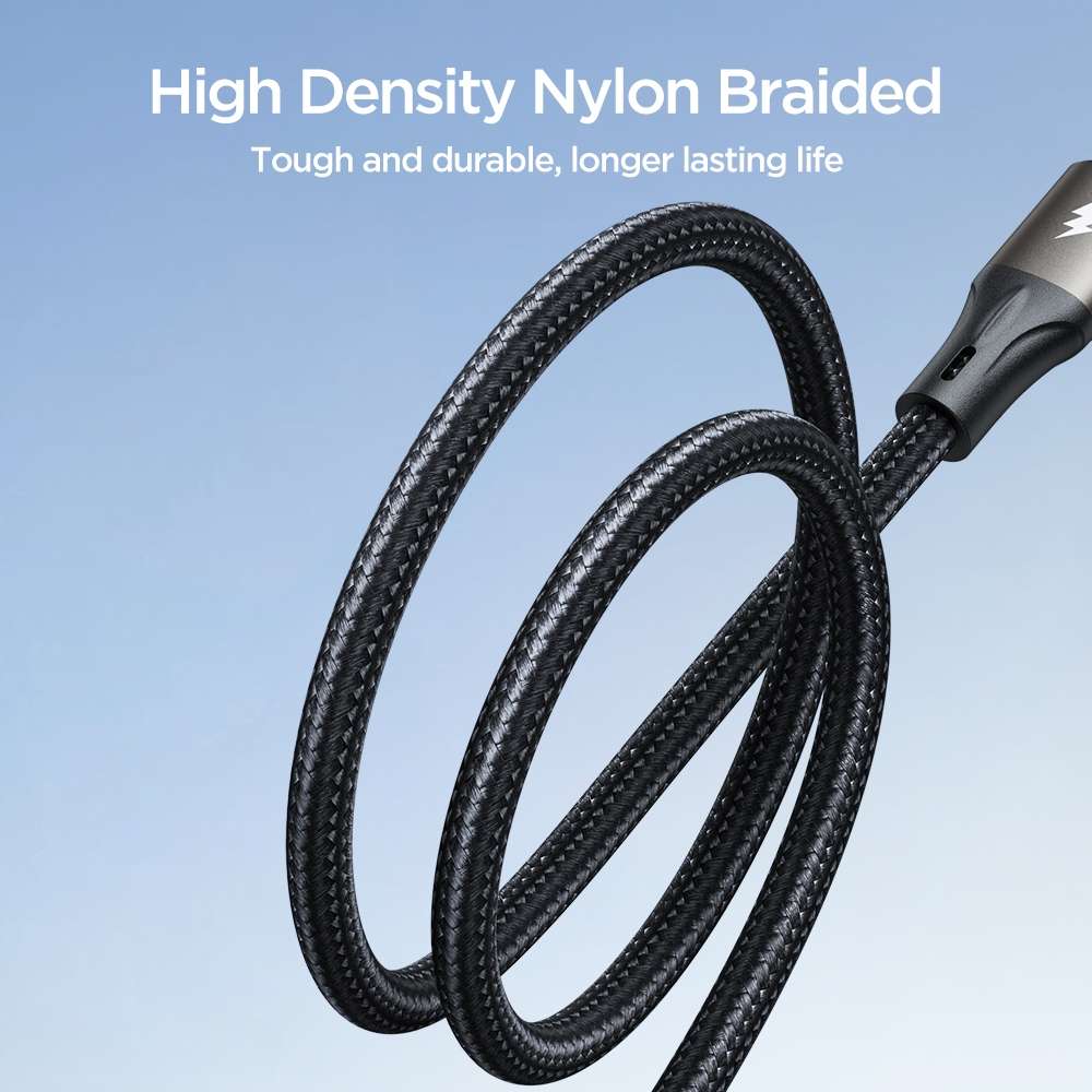 JOYROOM SA25-AM3 3A USB to Micro USB Fast Charge Data Cable, Length:1.2m(Black)
