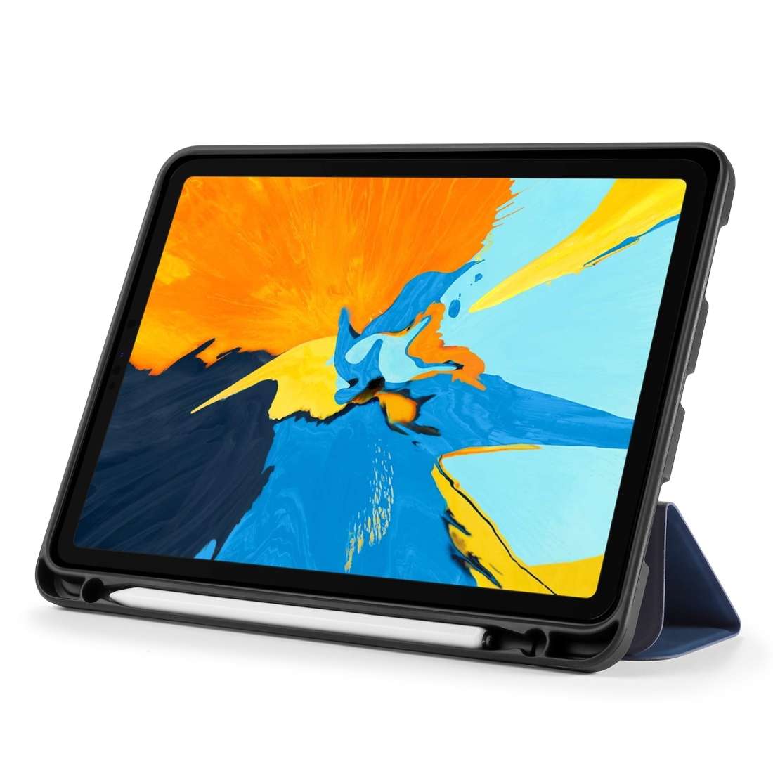 For iPad Pro 11 inch (2018) DG.MING See Series Horizontal Flip Leather Case with Holder ... (Blue)