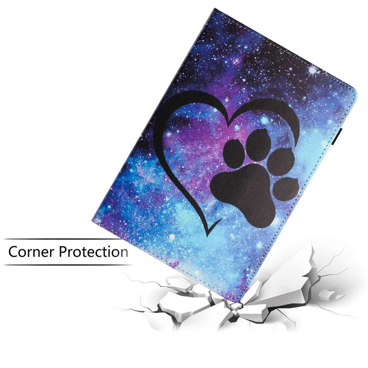 For iPad 10.5 2019 Sewing Litchi Texture Smart Leather Tablet Case(Footprint)