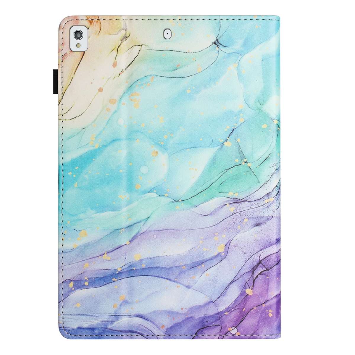For iPad 10.5 2019 Sewing Litchi Texture Smart Leather Tablet Case(Oil Painting)