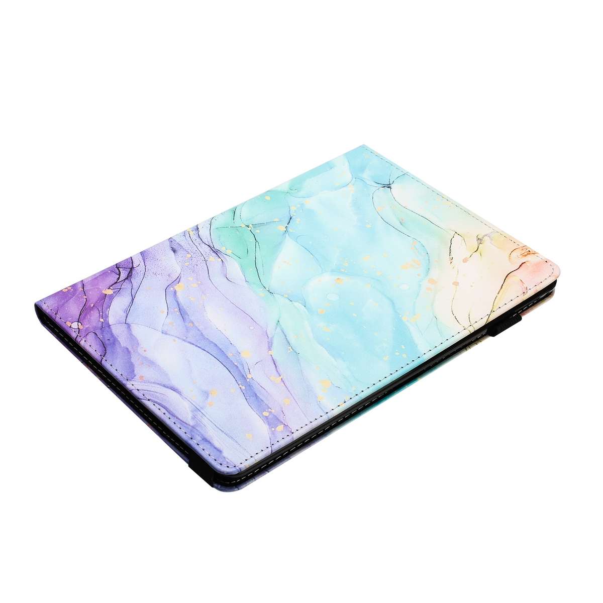 For iPad 10.5 2019 Sewing Litchi Texture Smart Leather Tablet Case(Oil Painting)