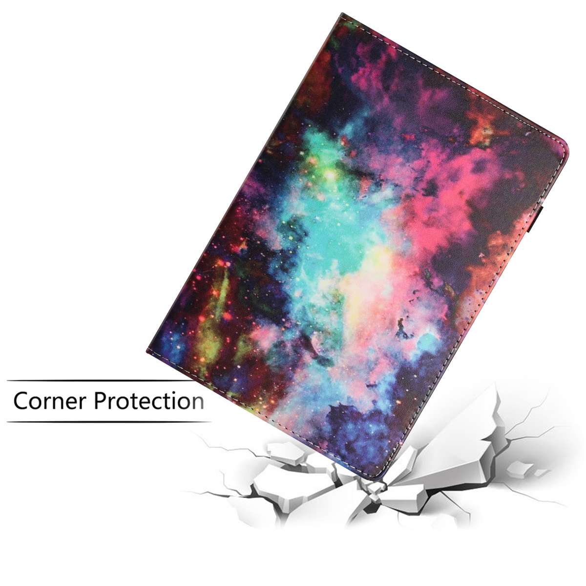For iPad 10.5 2019 Sewing Litchi Texture Smart Leather Tablet Case(Starry Sky)