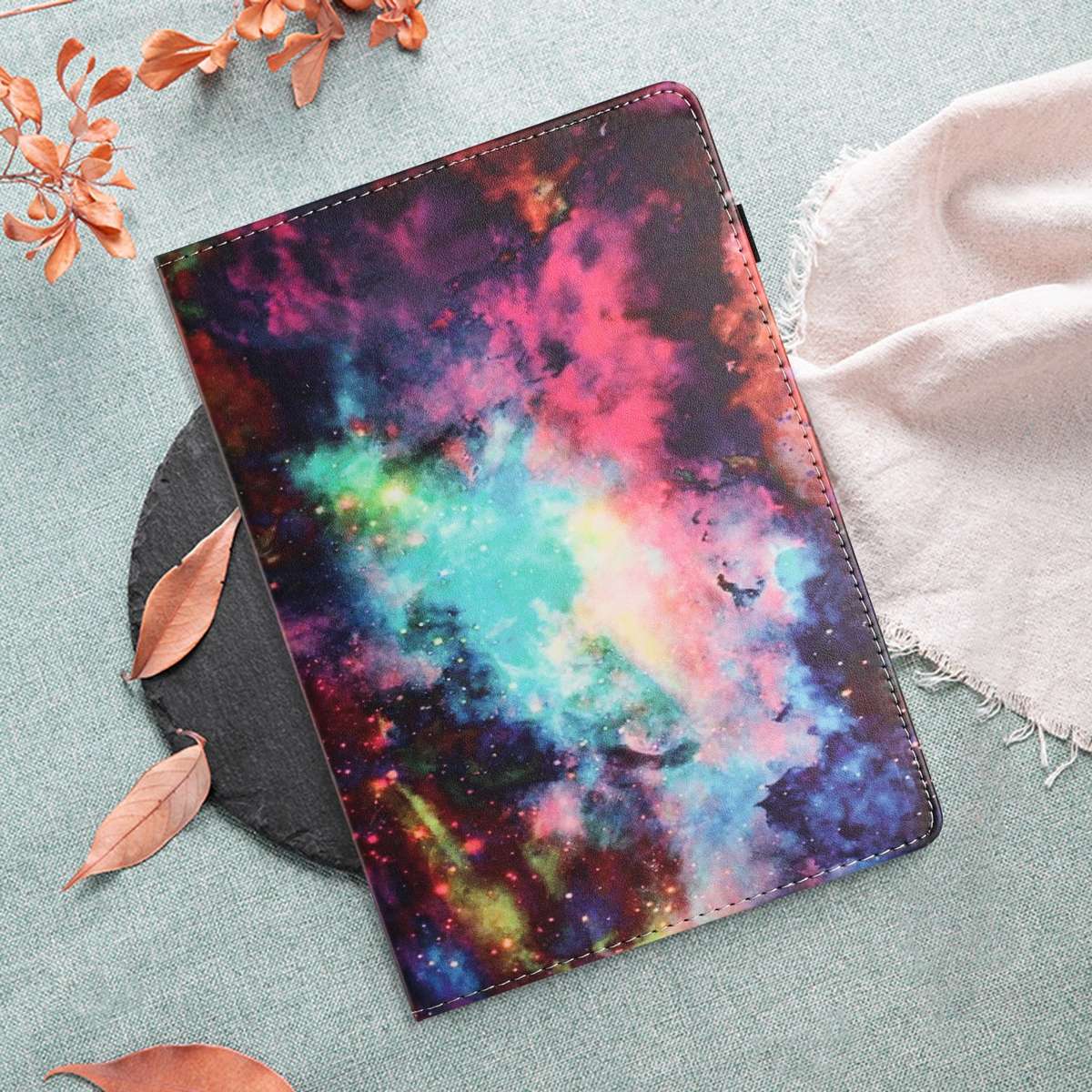 For iPad 10.5 2019 Sewing Litchi Texture Smart Leather Tablet Case(Starry Sky)