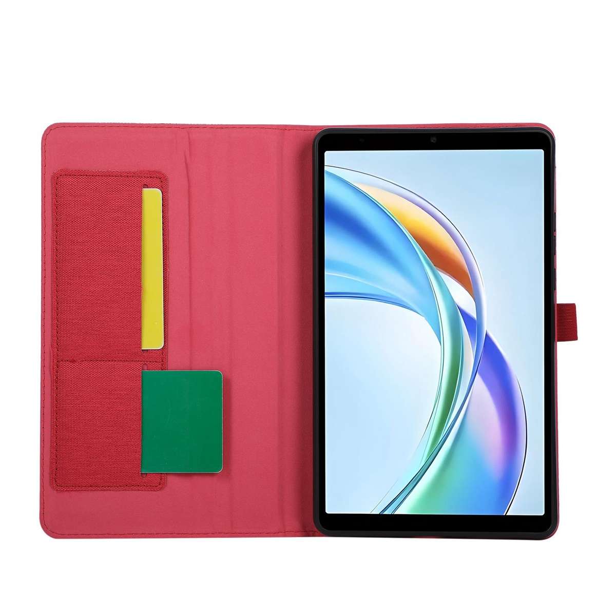 For Honor Pad X7 8.7 Fabric Texture Horizontal Flip Leather Tablet Case(Red)