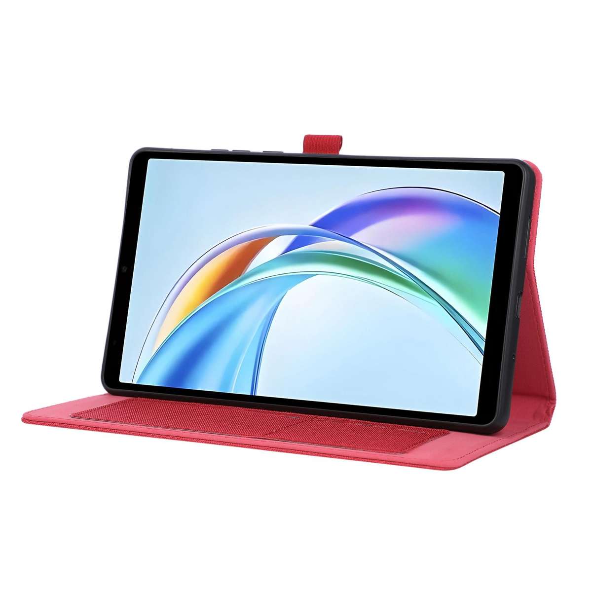 For Honor Pad X7 8.7 Fabric Texture Horizontal Flip Leather Tablet Case(Red)
