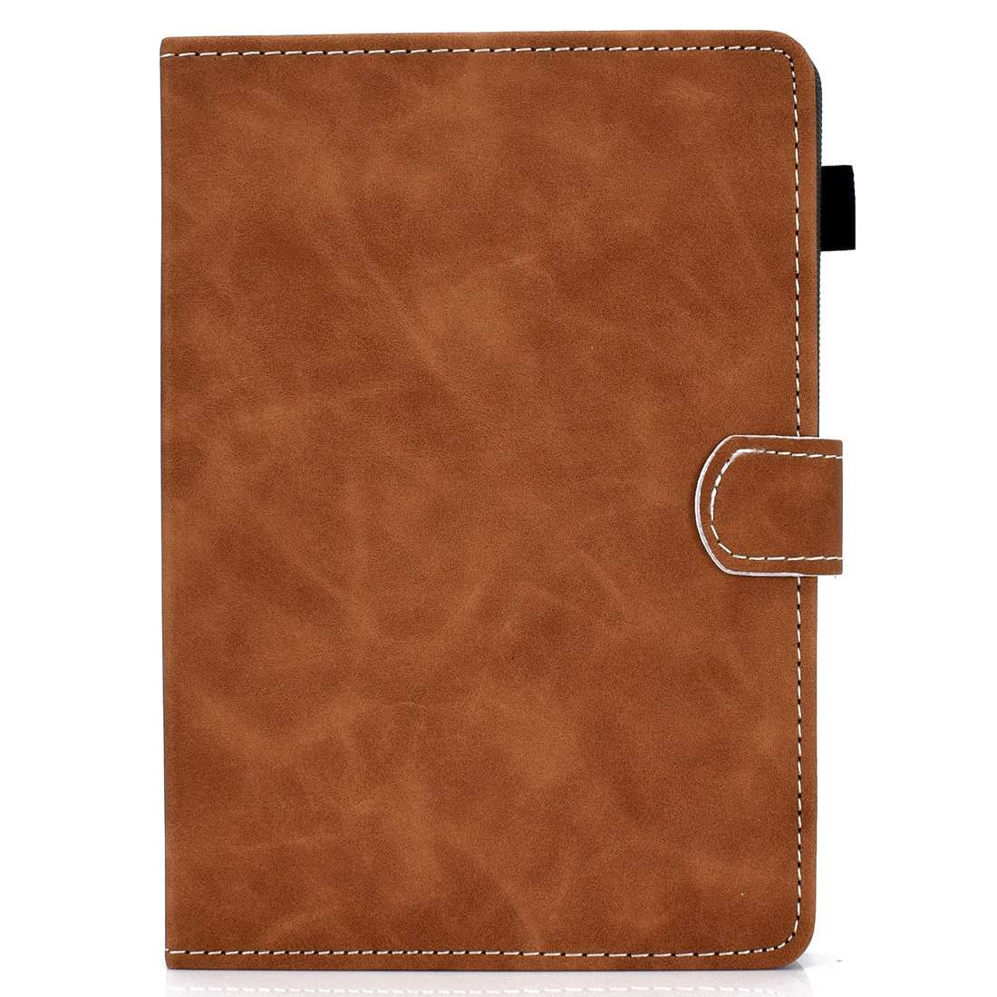 For 7 inch Tablet PC Universal Cowhide Texture Horizontal Flip Leather Case with Holde ... (Brown)