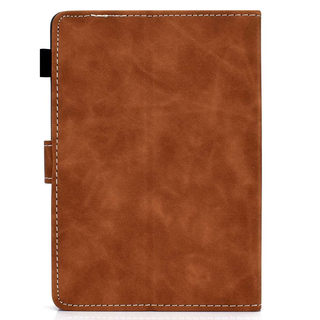 For 7 inch Tablet PC Universal Cowhide Texture Horizontal Flip Leather Case with Holde ... (Brown)