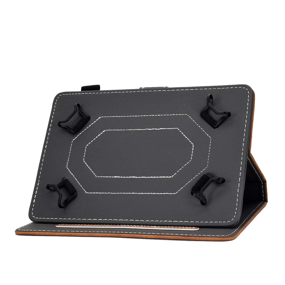 For 7 inch Tablet PC Universal Cowhide Texture Horizontal Flip Leather Case with Holde ... (Brown)