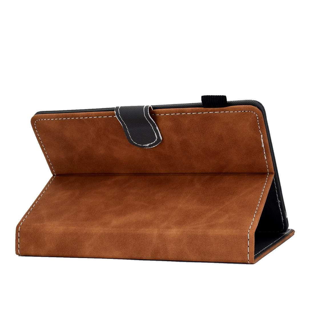 For 7 inch Tablet PC Universal Cowhide Texture Horizontal Flip Leather Case with Holde ... (Brown)