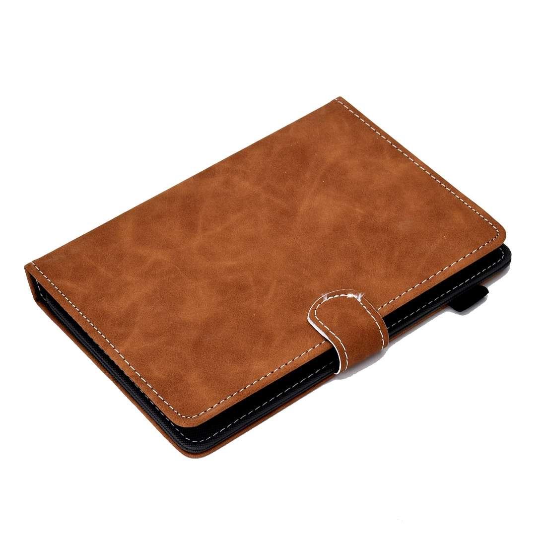 For 7 inch Tablet PC Universal Cowhide Texture Horizontal Flip Leather Case with Holde ... (Brown)