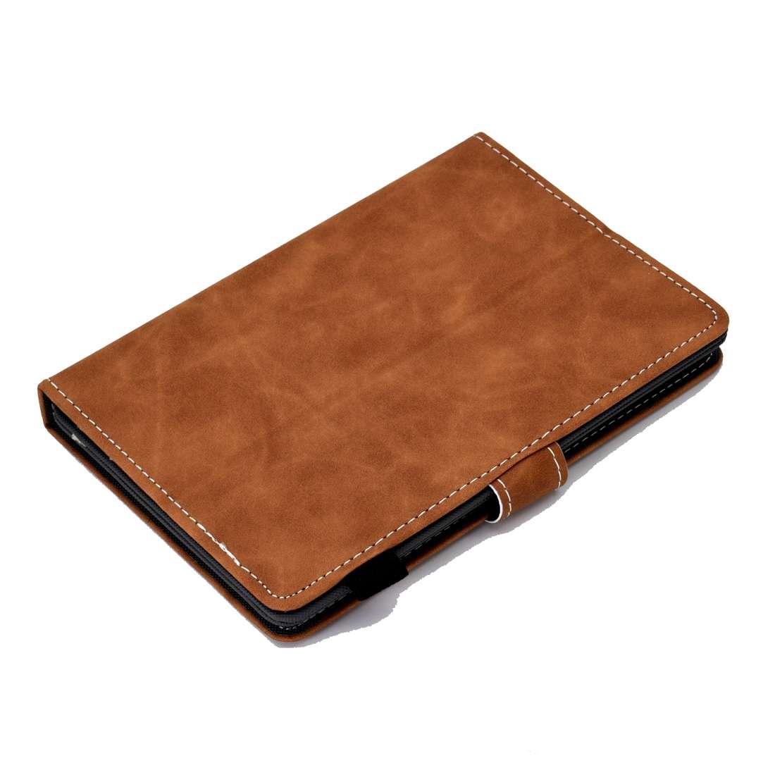 For 7 inch Tablet PC Universal Cowhide Texture Horizontal Flip Leather Case with Holde ... (Brown)