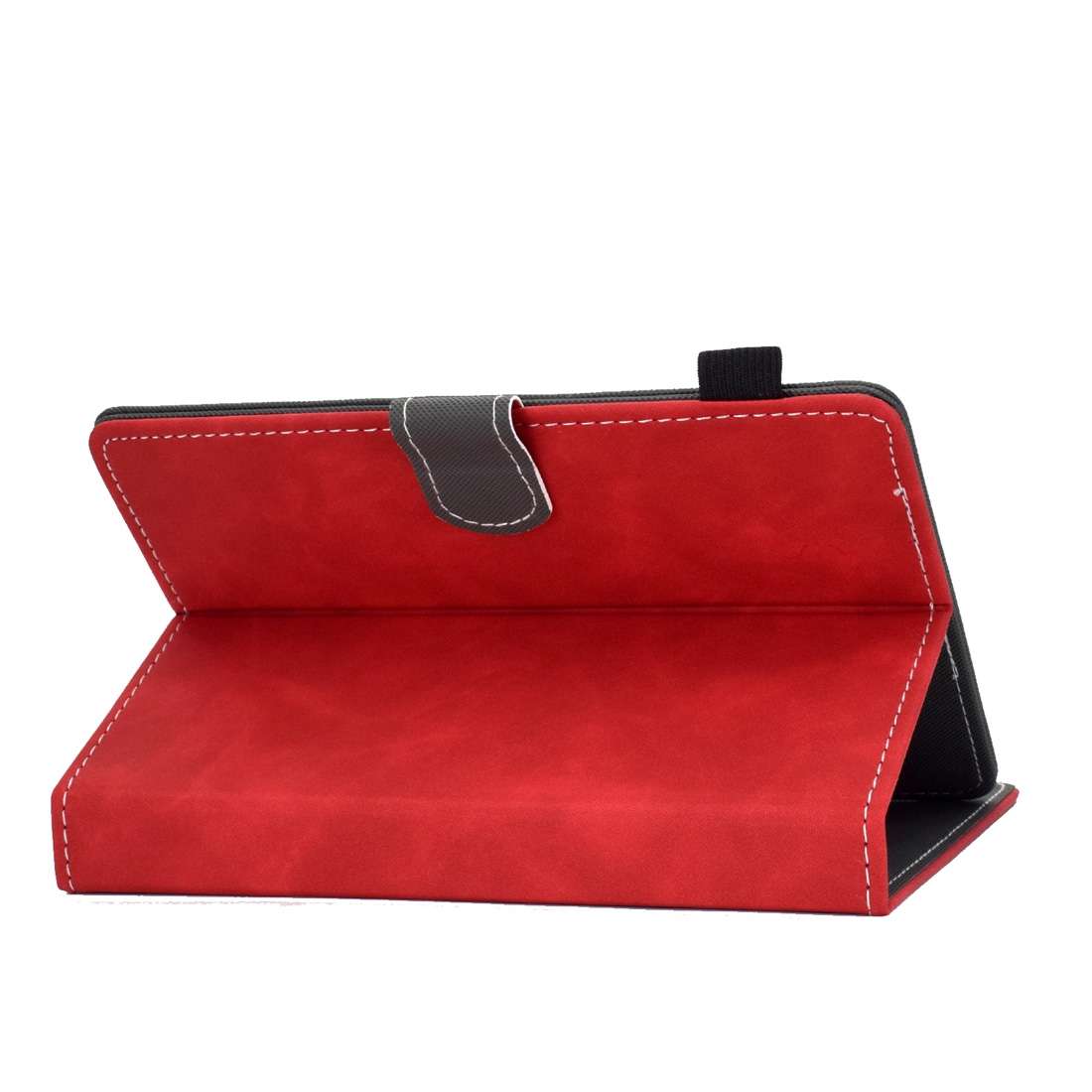 For 7 inch Tablet PC Universal Cowhide Texture Horizontal Flip Leather Case with Holder ... (Red)