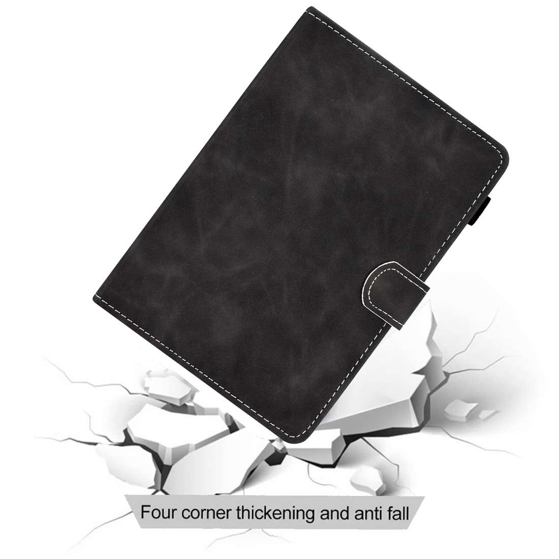 For 7 inch Tablet PC Universal Cowhide Texture Horizontal Flip Leather Case with Holder ... (Grey)