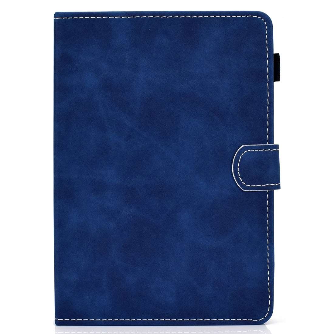 For 7 inch Tablet PC Universal Cowhide Texture Horizontal Flip Leather Case with Holder ... (Blue)
