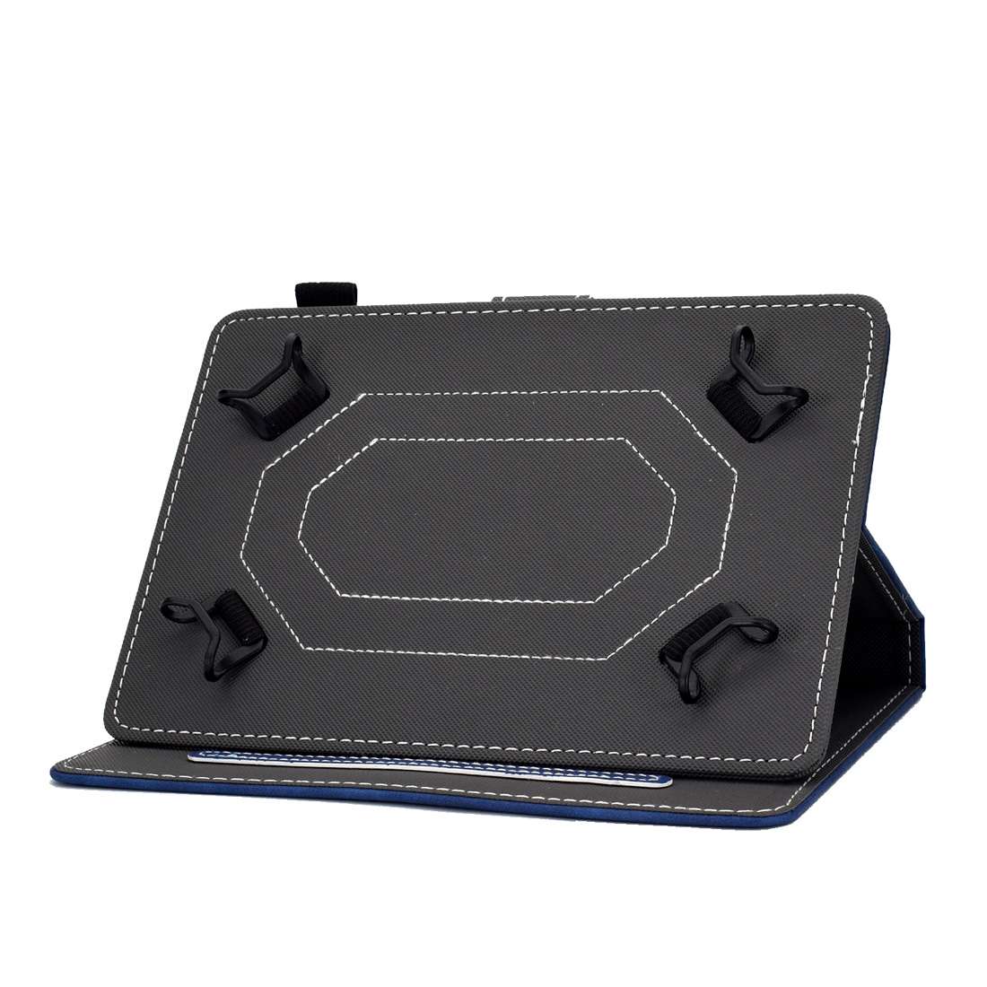 For 7 inch Tablet PC Universal Cowhide Texture Horizontal Flip Leather Case with Holder ... (Blue)