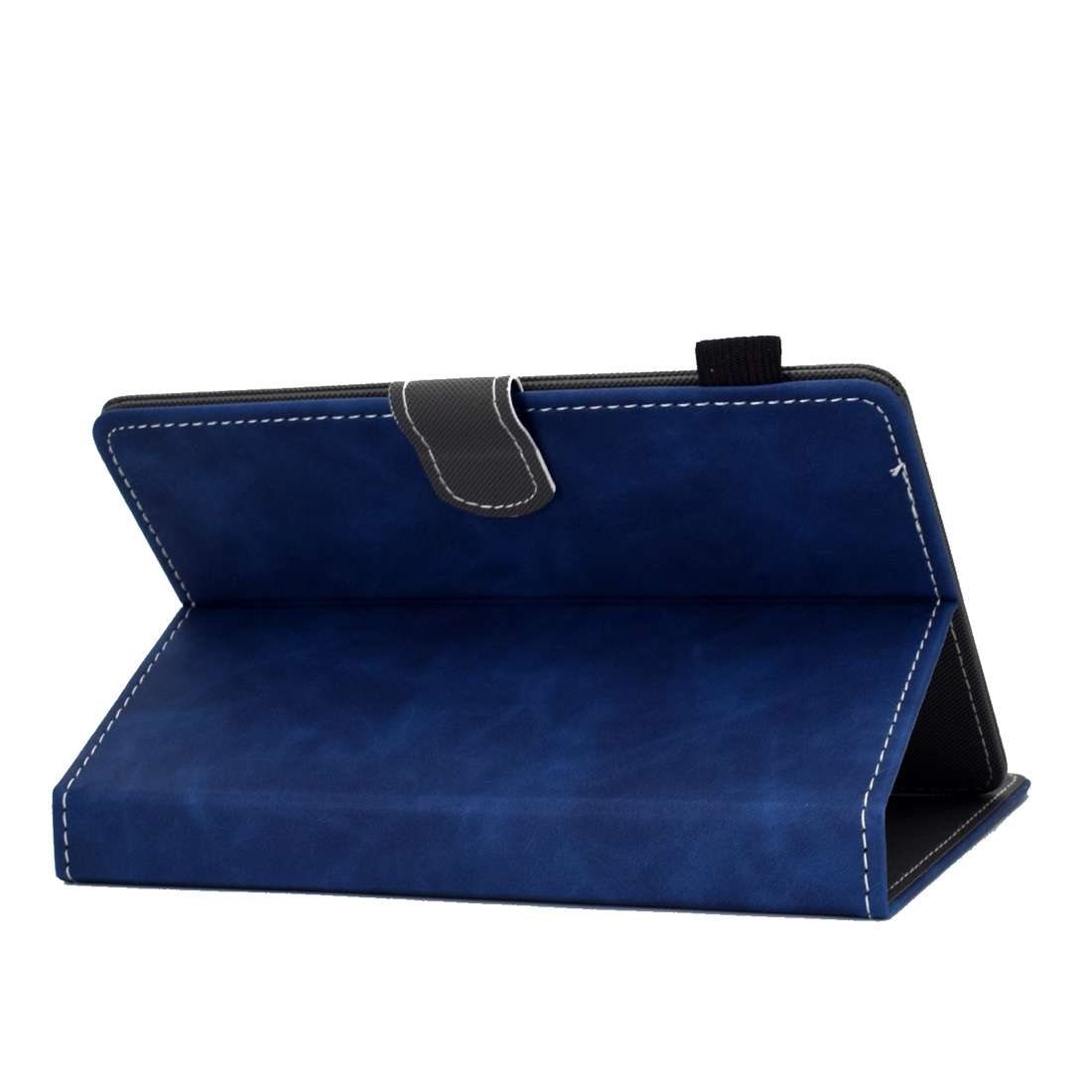 For 7 inch Tablet PC Universal Cowhide Texture Horizontal Flip Leather Case with Holder ... (Blue)