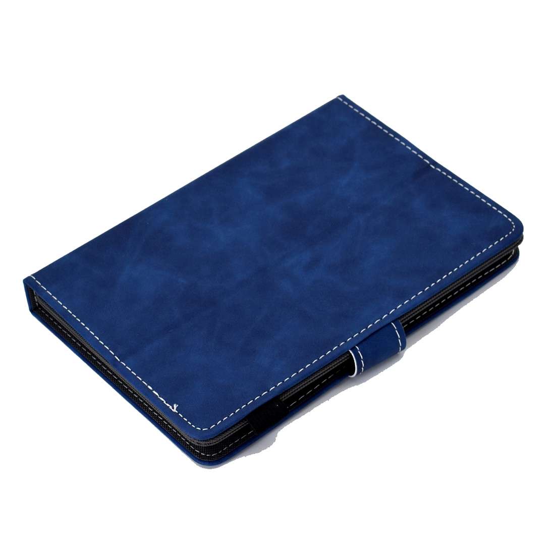 For 7 inch Tablet PC Universal Cowhide Texture Horizontal Flip Leather Case with Holder ... (Blue)