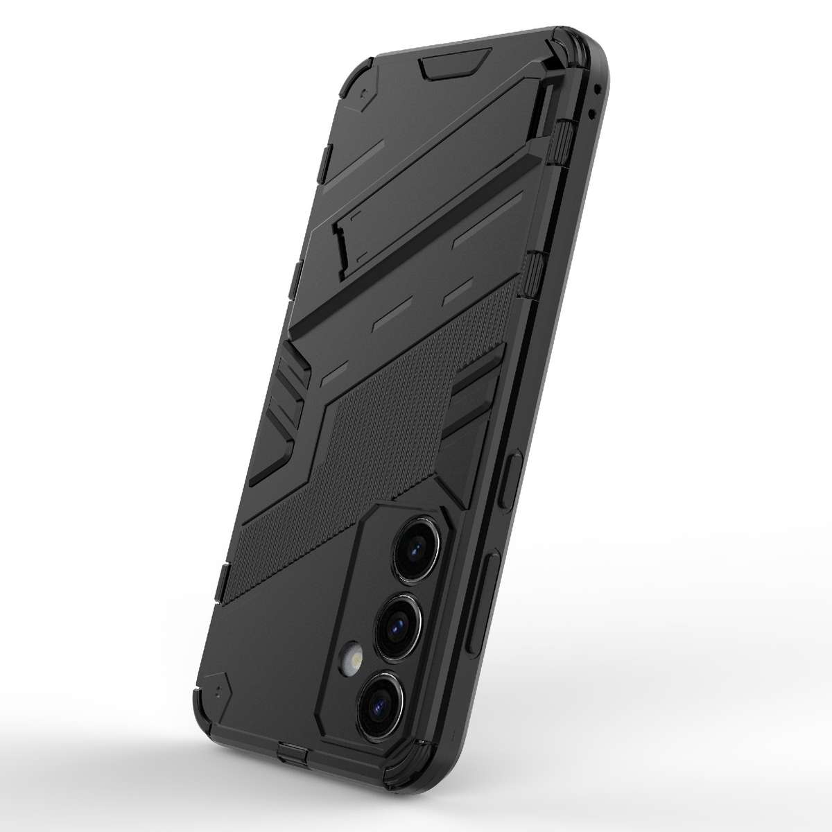 For Samsung Galaxy S23 FE 5G Punk Armor 2 in 1 PC + TPU Shockproof Phone Case with Inv ... (Black)