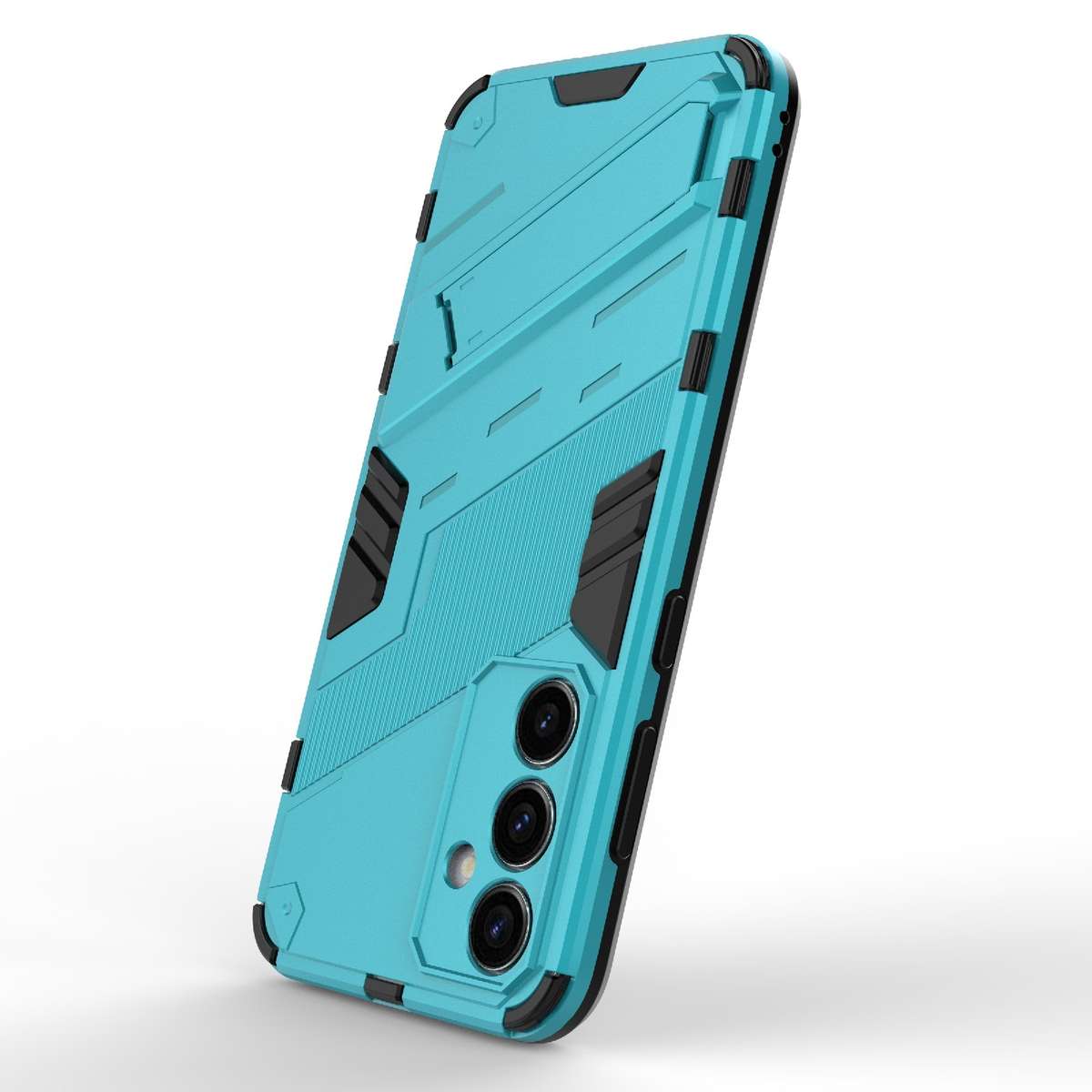 For Samsung Galaxy S23 FE 5G Punk Armor 2 in 1 PC + TPU Shockproof Phone Case with Invi ... (Blue)