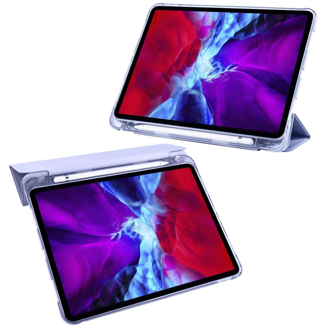 For iPad Pro 11 (2020) / iPad Pro 11(2018) 3-folding Horizontal Flip PU Leat ... (Lavender Purple)