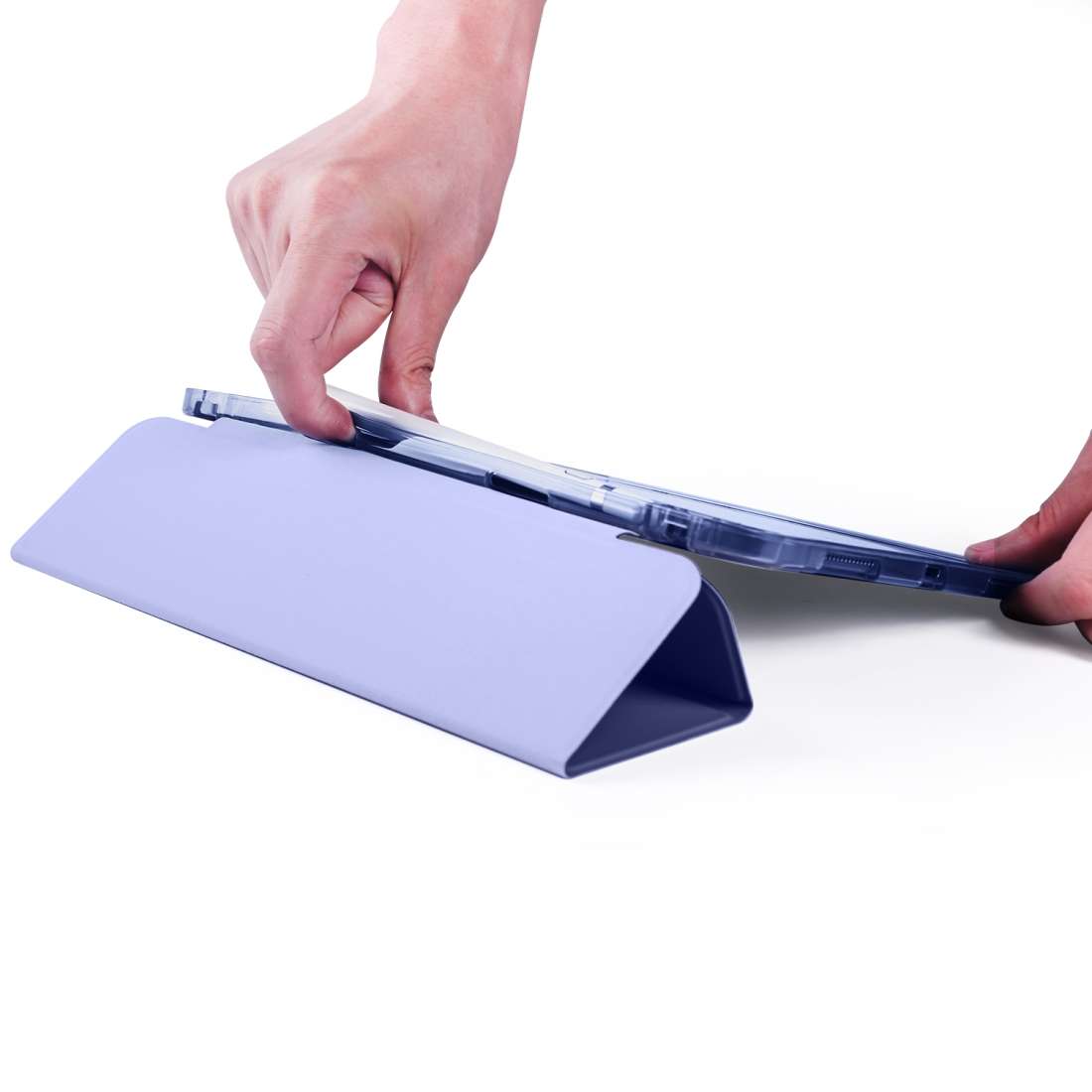 For iPad Pro 11 (2020) / iPad Pro 11(2018) 3-folding Horizontal Flip PU Leat ... (Lavender Purple)