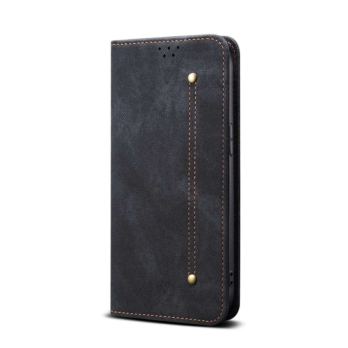 For Huawei nova 14 Ultra Denim Texture Leather Phone Case(Black)