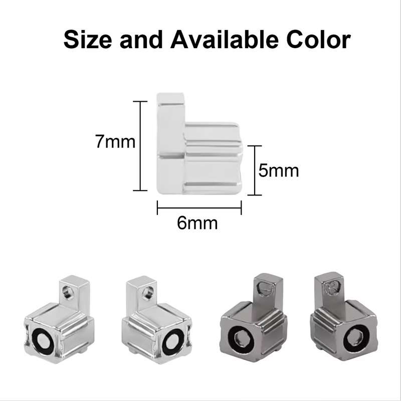 For Switch JoyCon Handle Metal Lock Replacement Parts, Spec:Grey Lock+Spring+Screwdriver