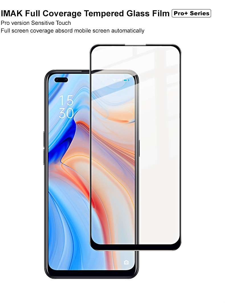 For OPPO Reno4 5G IMAK Pro+ Series Full Screen Tempered Glass Film