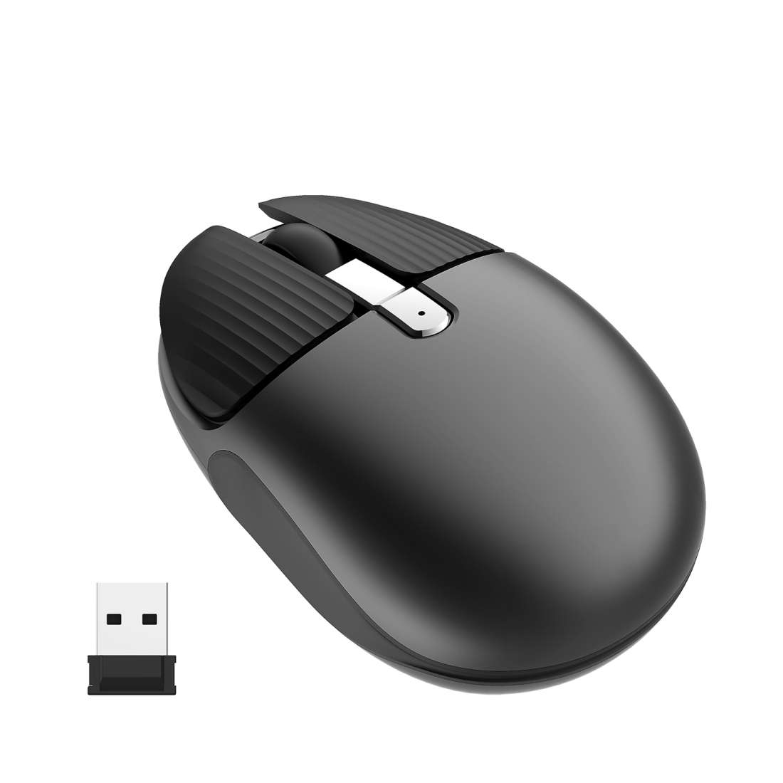HXSJ M106 2.4GHZ 1600dpi Single-mode Wireless Mouse USB Rechargeable(Red)