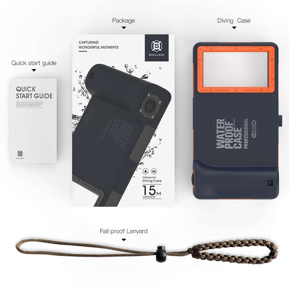 RedPepper Universal Diving Waterproof Protective Case for iPhone