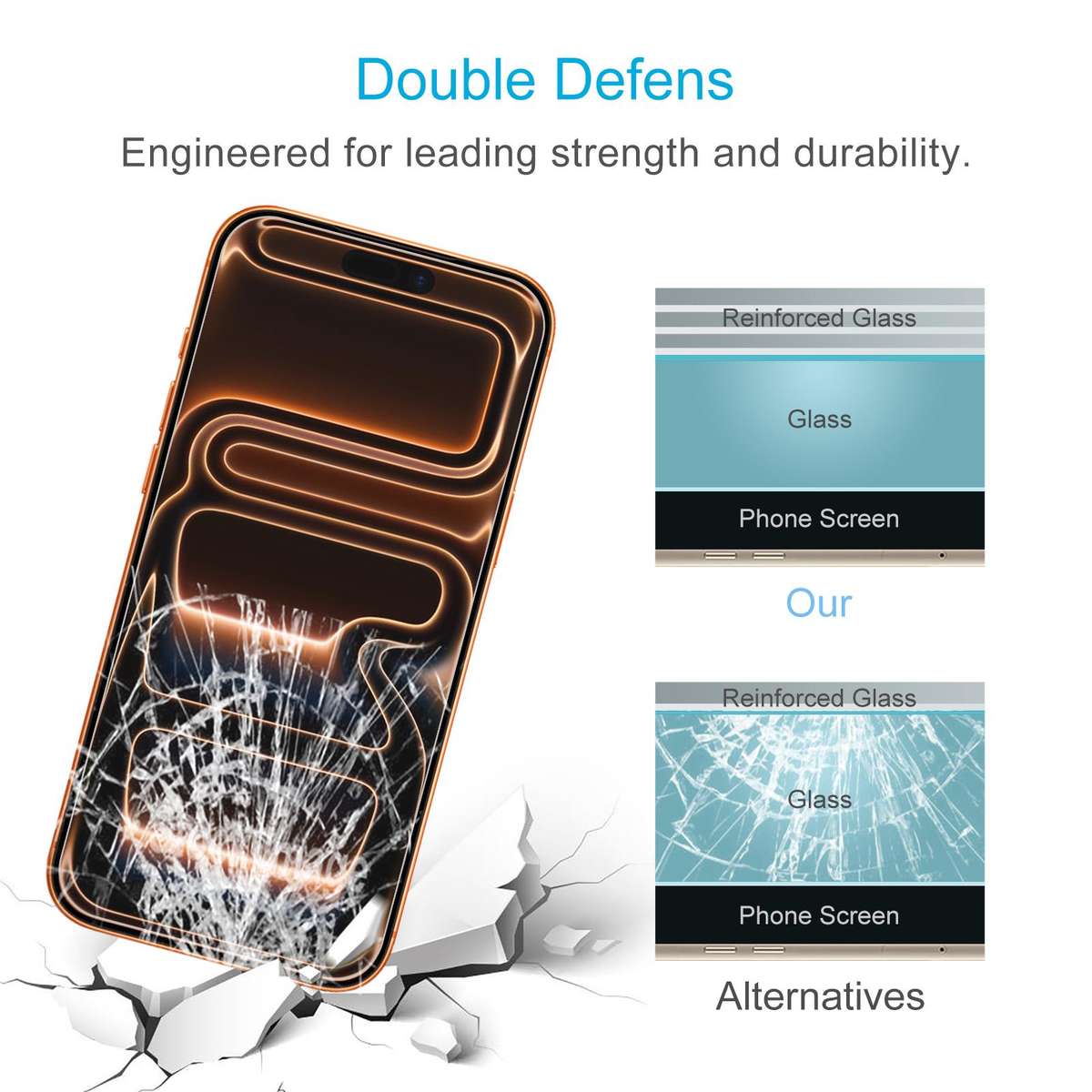 For iPhone 17 Pro Max 10pcs 0.26mm 9H 2.5D Tempered Glass Film