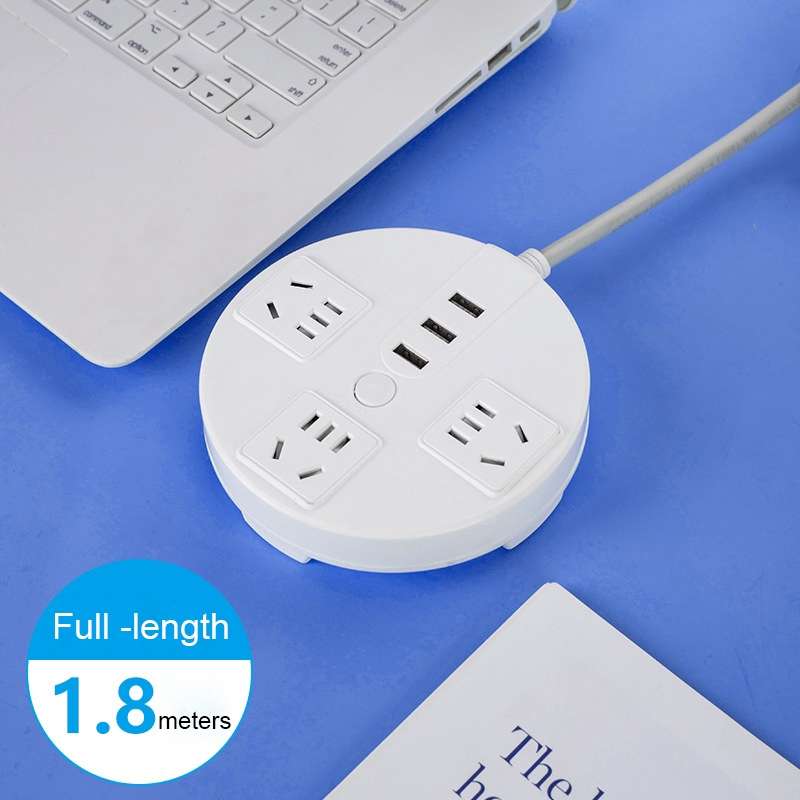 Desktop Multi-functional Socket with Cable and USB Interface 1.8m