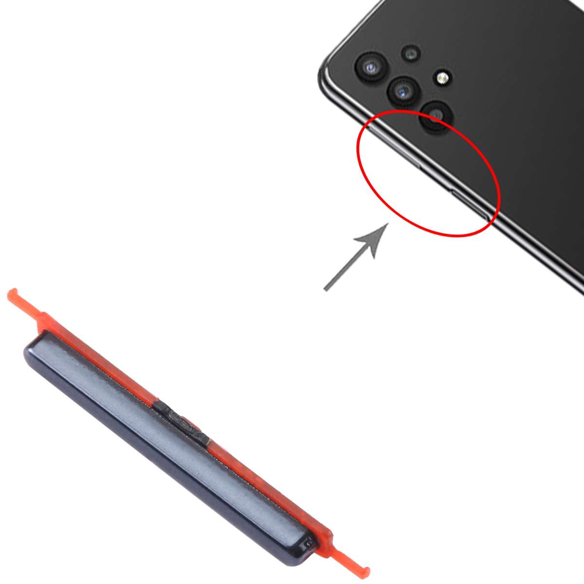 For Samsung Galaxy A22 5G SM-A226 10pcs Volume Control Button(Black)