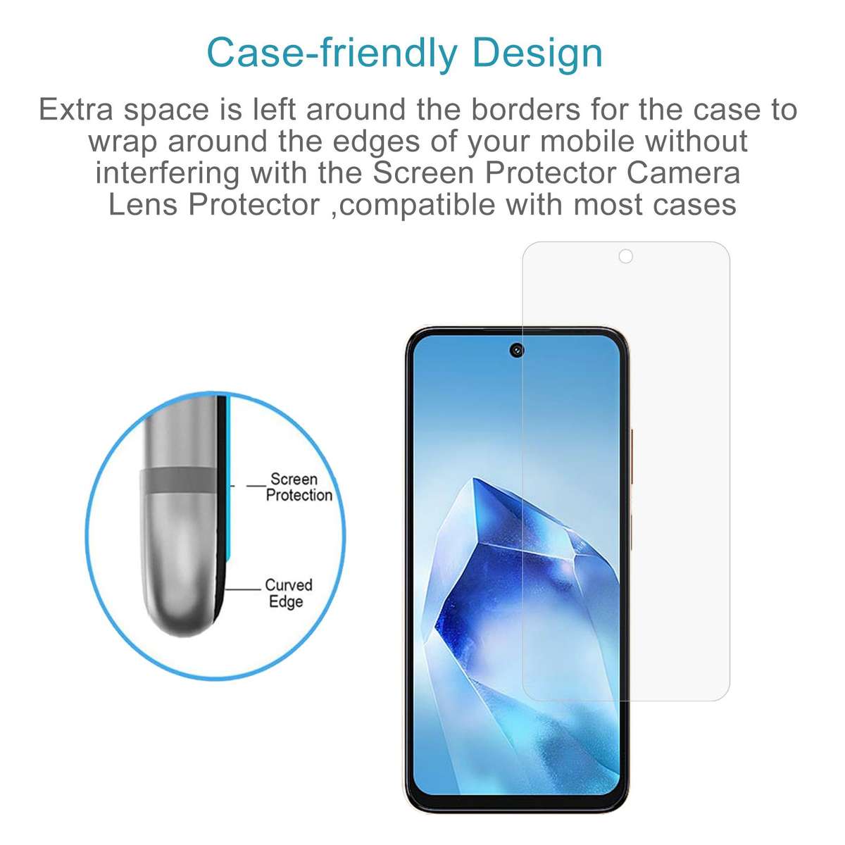 For itel Power 70 10pcs 0.26mm 9H 2.5D Tempered Glass Film