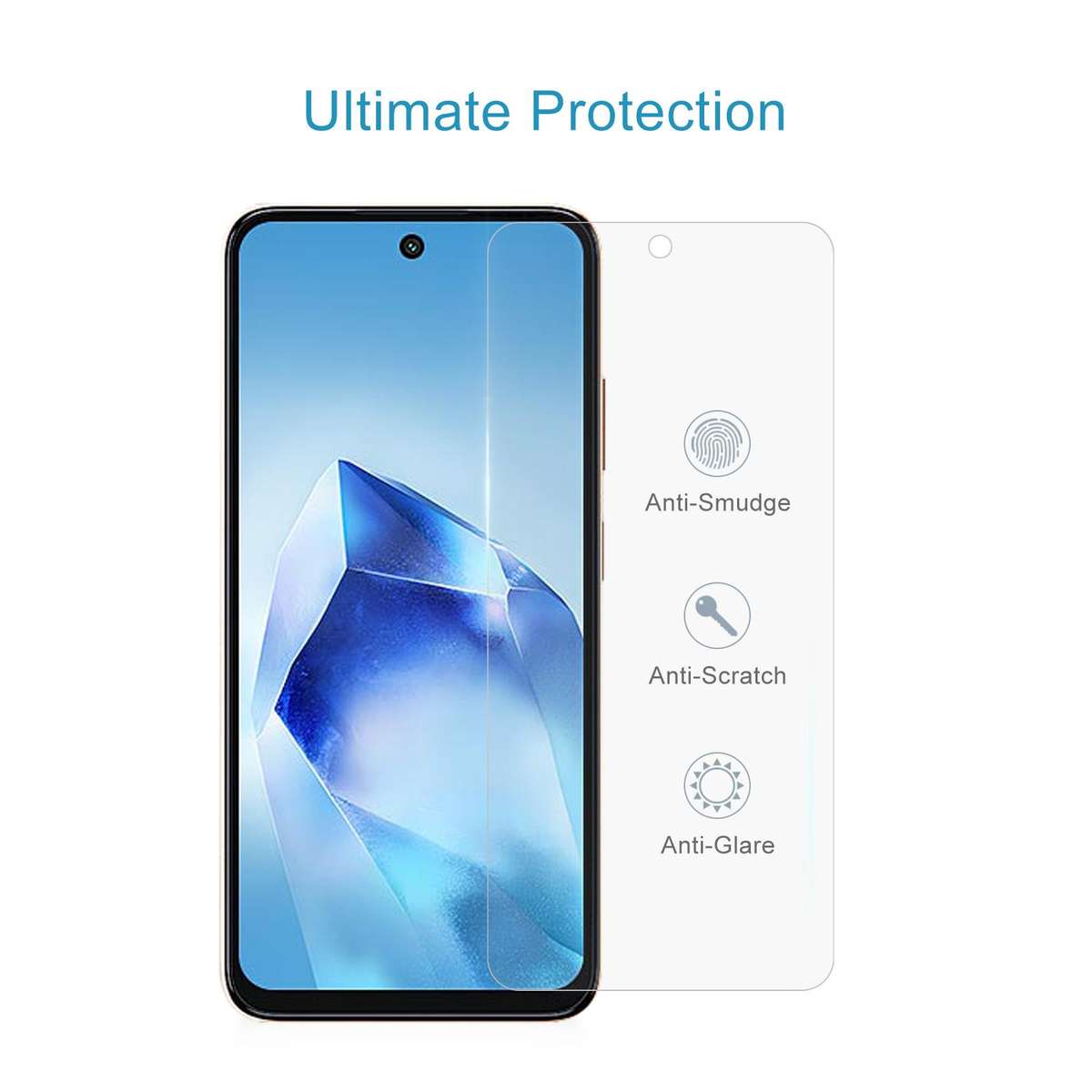 For itel Power 70 10pcs 0.26mm 9H 2.5D Tempered Glass Film