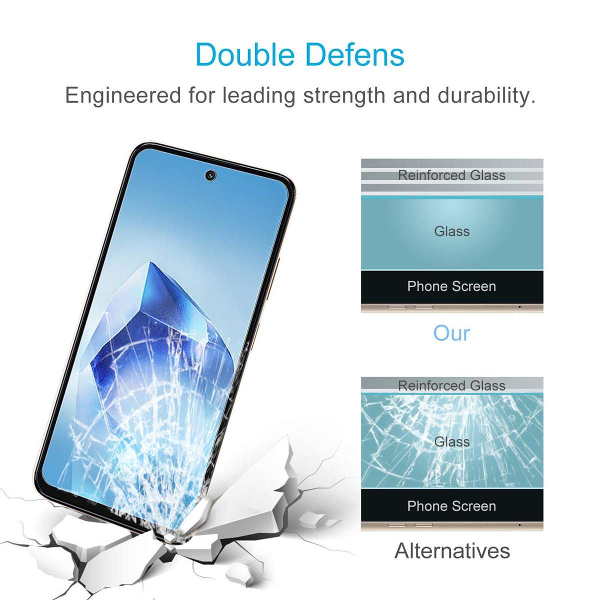 For itel Power 70 10pcs 0.26mm 9H 2.5D Tempered Glass Film
