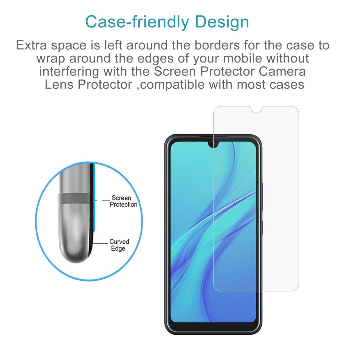 For itel A58 Lite 10pcs 0.26mm 9H 2.5D Tempered Glass Film