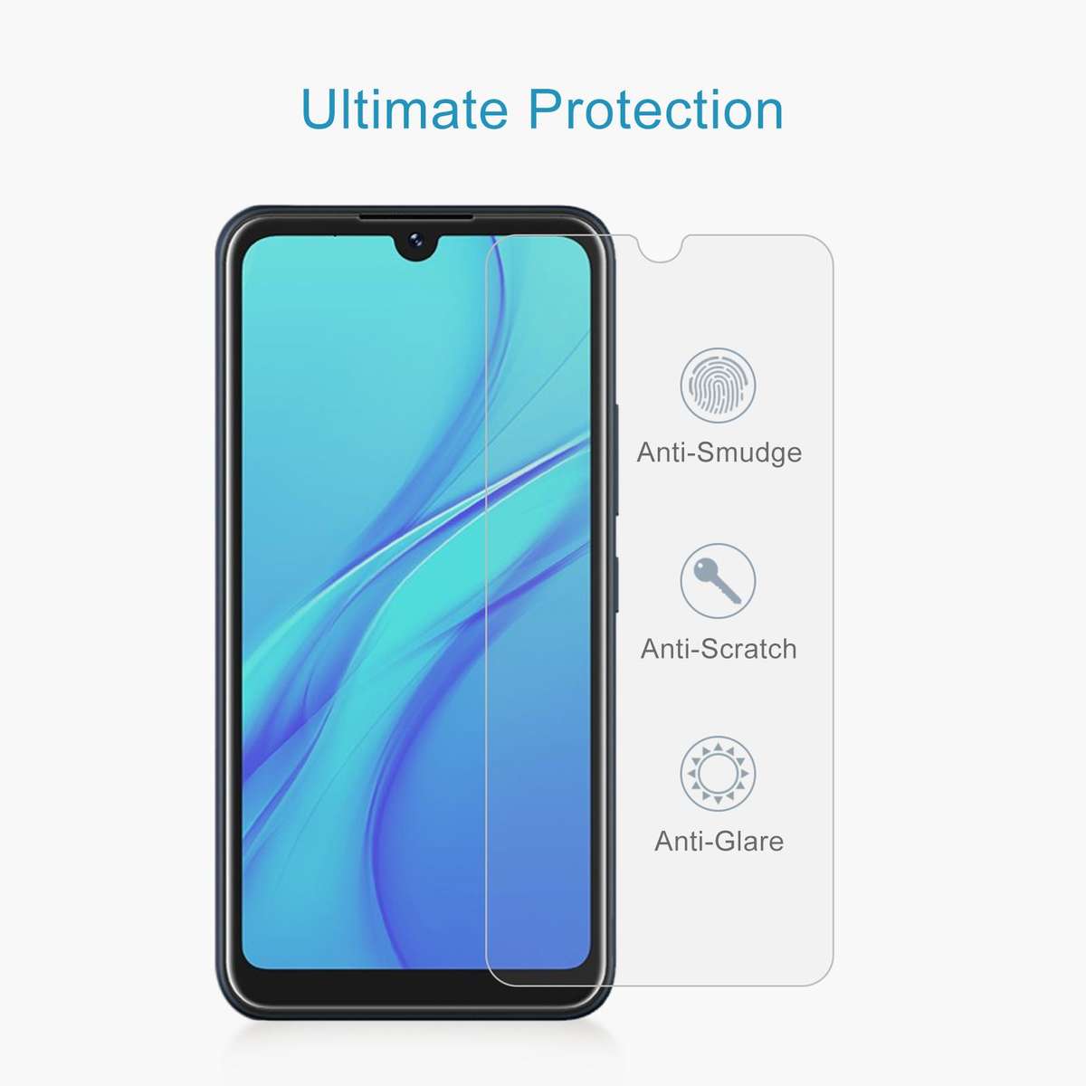 For itel A58 Lite 10pcs 0.26mm 9H 2.5D Tempered Glass Film